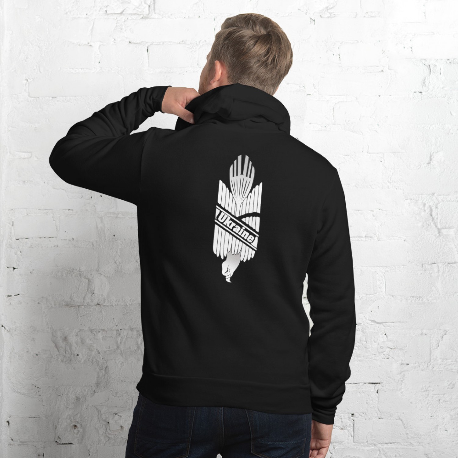 Buy Hoodie with a trident "Over Everything"